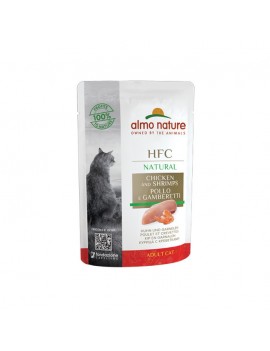 Almo Cat Hfc Natural Pollo e Gamberetti 55g