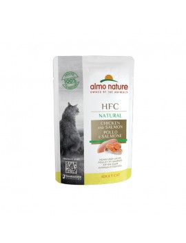 Almo Cat Hfc Natural Pollo e Salmone 55g