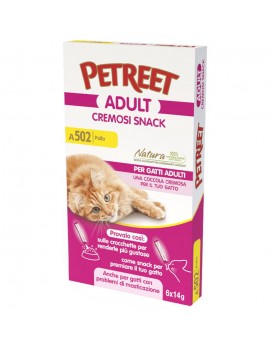 Petreet Gatto Natura Cremosi Pollo 6 x 14g