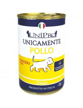 Unipro Dog Puppy Unicamente Pollo 400g