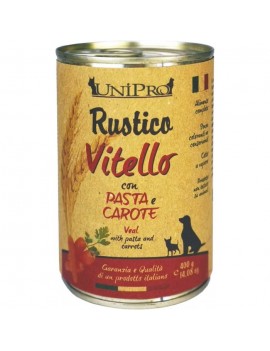 Unipro Dog Rustico Vitello Pasta e Carote 400g