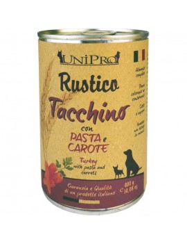 Unipro Dog Rustico Tacchino Pasta e Carote 400g