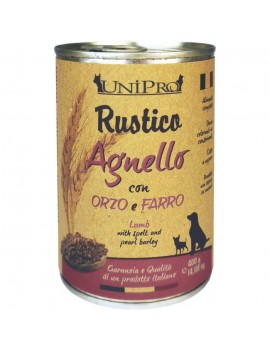 Unipro Dog Rustico Agnello Orzo e Farro 400g