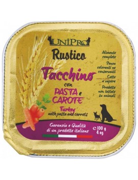 Unipro Dog Rustico Tacchino Pasta e Carote 100g