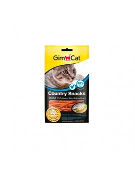 Gimcat Countrysnacks Strips Pollo e Pesce 25g
