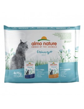 Almo Cat Urinary Multipack Pesce e Pollo 6 x 70g
