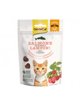 Gimcat Crunchy and Soft Salmone e Lamponi 50g