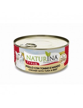 Naturina Fresh Cat Pollo con Tonno e Manzo 70g