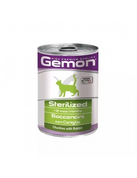 Gemon Cat Sterilised  Bocconcini Con Coniglio 415g