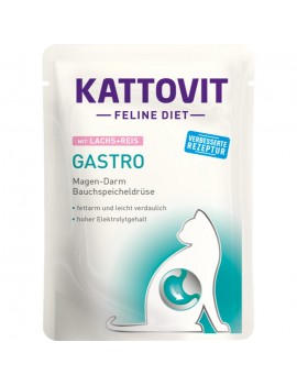 Kattovit Cat Gastro Salmone e Riso 85g