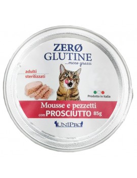 Unipro Cat Zero Glutine Mousse con Prosciutto 85g