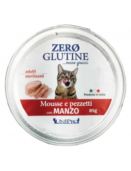 Unipro Cat Zero Glutine Mousse con Manzo 85g