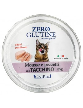 Unipro Cat Zero Glutine Mousse con Tacchino 85g