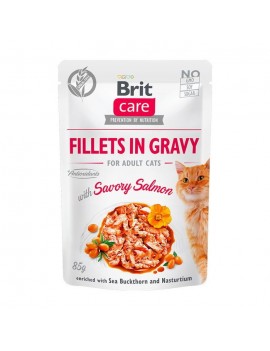 Brit Care Cat Filetti con Salmone in Salsa 85g