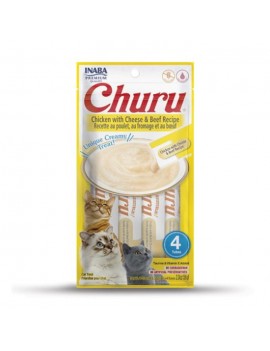 Inaba Cat Churu Pollo con Formaggio e Manzo 56g