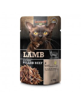 Leonardo Cat Lamb Extra Pulled Beef 70g