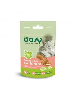 Oasy Cat Snack Biscotti Ripieni con Salmone 60g