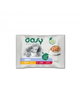 Oasy Cat Bocconcini in Salsa Multipack Pollo e...