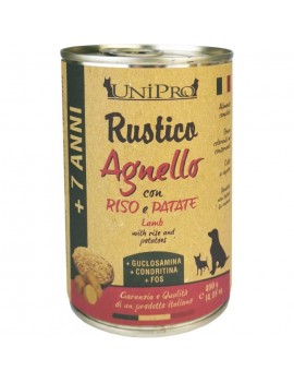 Unipro Dog Rustico Agnello +7 Riso e Patate 400g