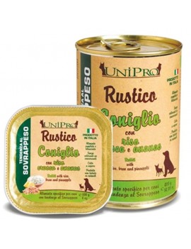 Unipro Dog Rustico Sovrappeso Coniglio Riso...