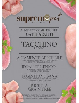 Supremopet Gatto Adult Tacchino Pollo 5Kg