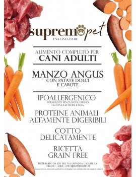 Supremopet Cane Grainfree Manzo Angus Patate...