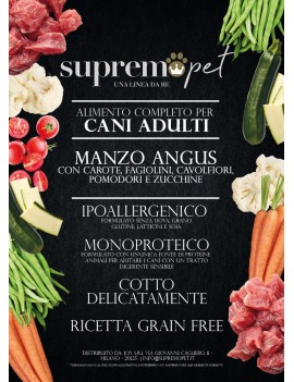 Supremopet Cane Superfood Manzo Angus e Verdure...
