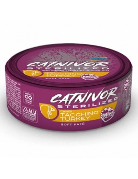 Drn Cat Catnivor Sterilized Tacchino 80g