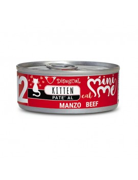 Disugual Cat Mini Me 12 Kitten Manzo 85g