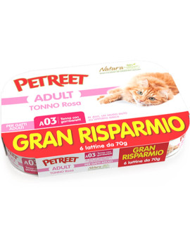 Petreet Cat Natura Tonno Rosa e Gamberetti...