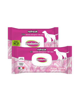 Inodorina Salviette Refresh Aloe Vera 40pz