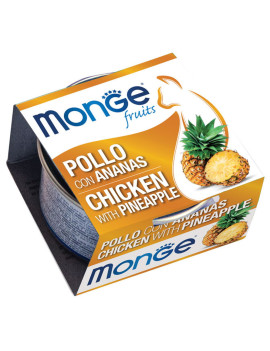 Monge Cat Fruits Pezzetti di Pollo con Ananas 80g