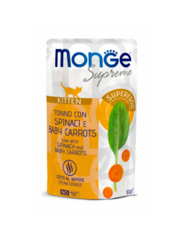Monge Buste Supreme Kitten Tonno con Spinaci e...