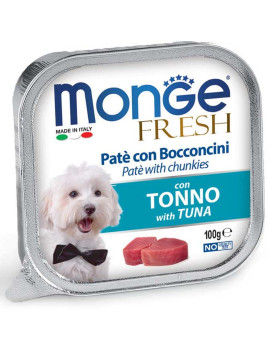 Monge Fresh Dog Paté e Bocconcini con Tonno 100g