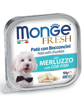 Monge Fresh Dog Paté e Bocconcini con Merluzzo...