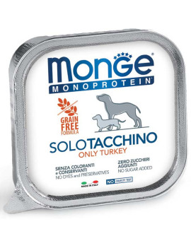Monge Dog Monoprotein 100% Solo Tacchino 150g
