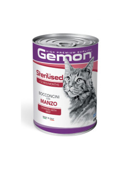 Gemon Cat Adult Bocconcini con Manzo 415g