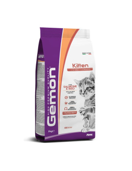 GEMON GATTO KITTEN SALMONE RISO 2Kg