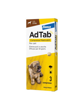 AdTab Antiparassitario per Cani da 1,3 a 2,5 kg...