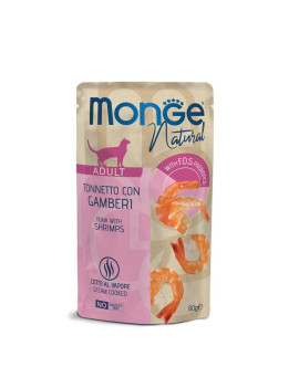 Monge Natural Cat Tonnetto con Gamberi 80g