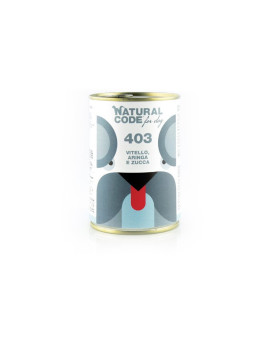 Natural Code for Dog 403 Vitello Aringa e Zucca...