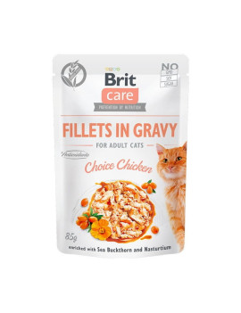 Brit Care Cat Filetti con Pollo in Salsa 85g