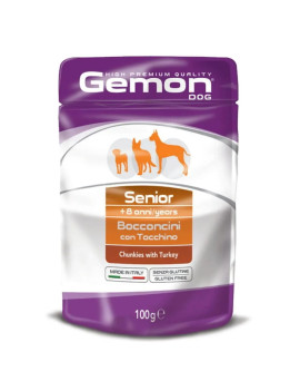 Gemon Cat Senior Bocconcini con Tacchino 100g