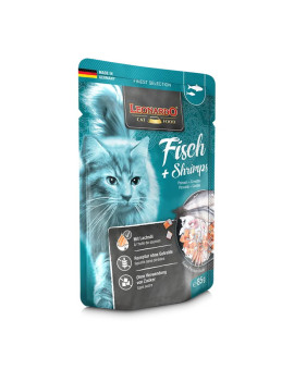 Leonardo Cat Pesce e Gamberetti 85g