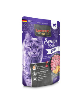 Leonardo Cat Senior Pura Carne di Vitello 85g