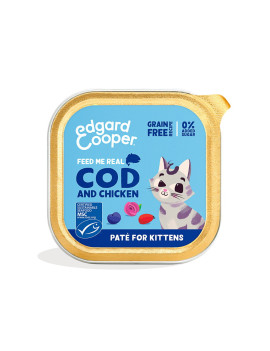 Edgard & Cooper Cat Kitten Merluzzo e Pollo 85g