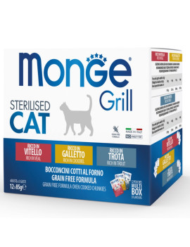 Monge Cat Grill Sterilised Multipack Galletto...