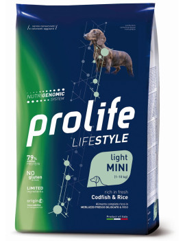 Prolife Dog Lifestyle Light Codfish and Rice...