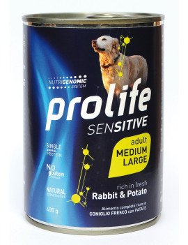 Prolife Dog Sensitive Adult Rabbit and Potato...