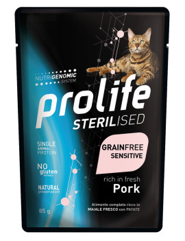Prolife Cat Sterilised Grain Free Adult Pork 85g